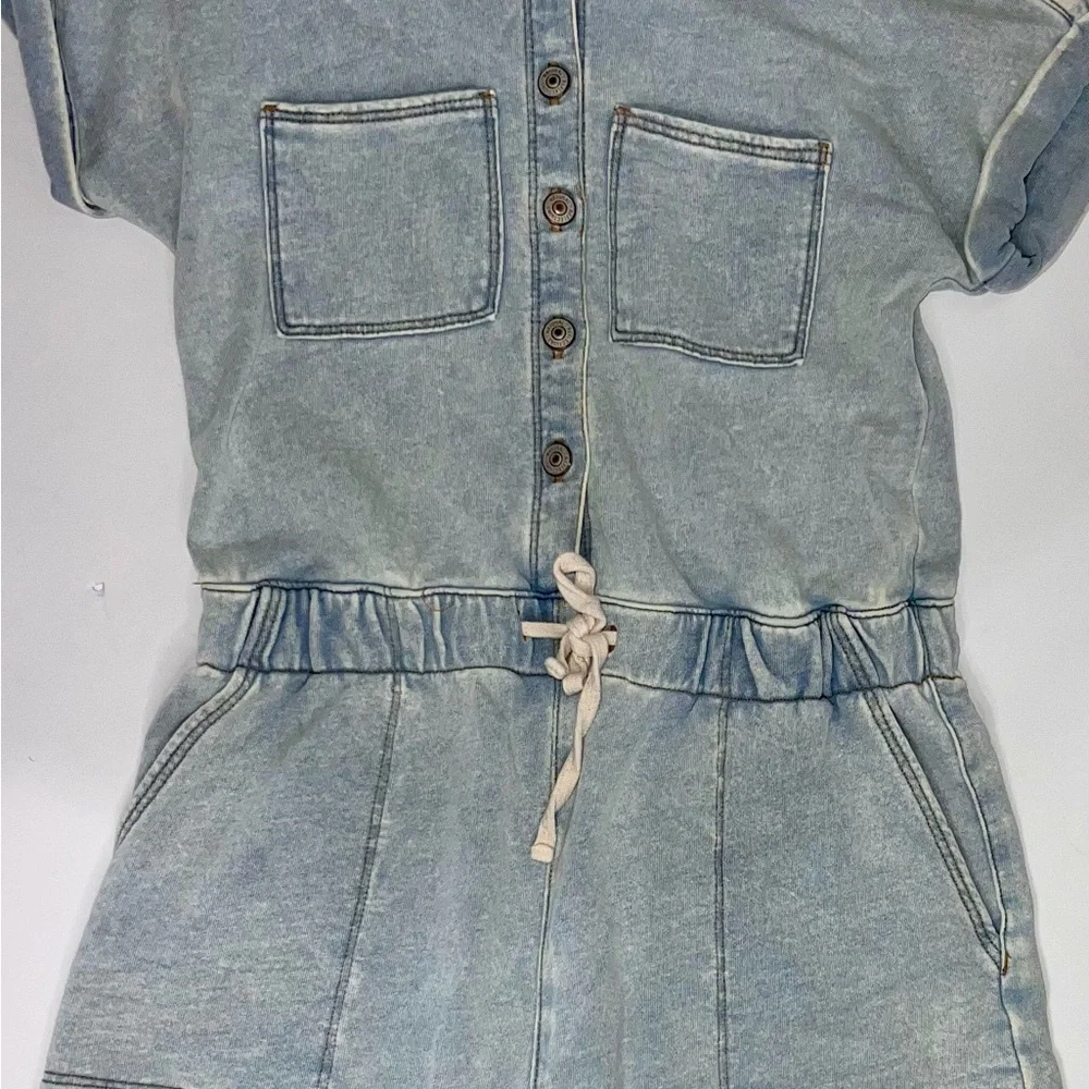 Natural Reflections Denim Romper Women's XS - Picture 1 of 10